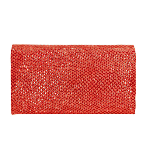 Gio Leather Wallet in Red