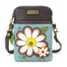 Daisy Cellphone Crossbody in Blue