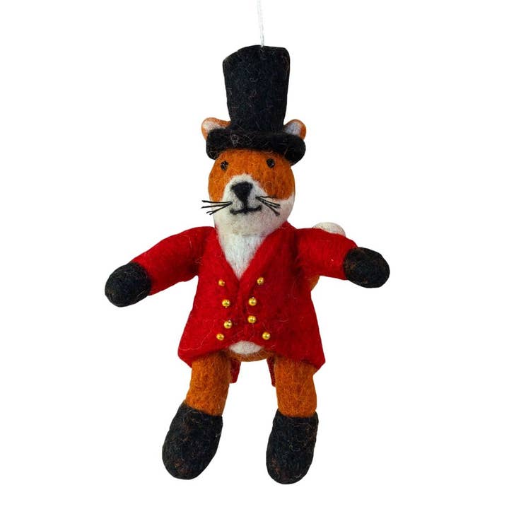 Lord Fox Wool Ornament