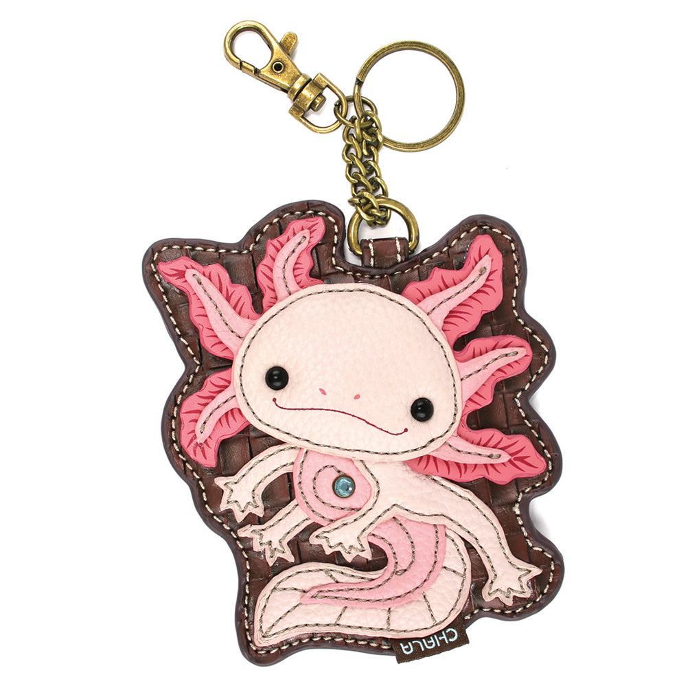 Axolotl Coin Purse and Key Chain by Chala