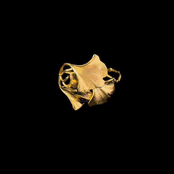 Ginkgo Cuff Bracelet by Michael Michaud