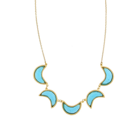 Moon 16 Inch Adjustable Necklace by Michael Michaud
