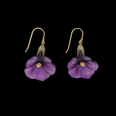 Petunia Wire Earrings by Michael Michaud