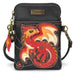 Red Dragon CellPhone Crossbody in Black by Chala