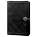 Large Leather Journal - Celtic Diamond in Black