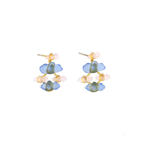 Cloud Post Earrings by Michael Michaud