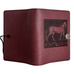 Large Leather Journal - Standing Horse in Wine