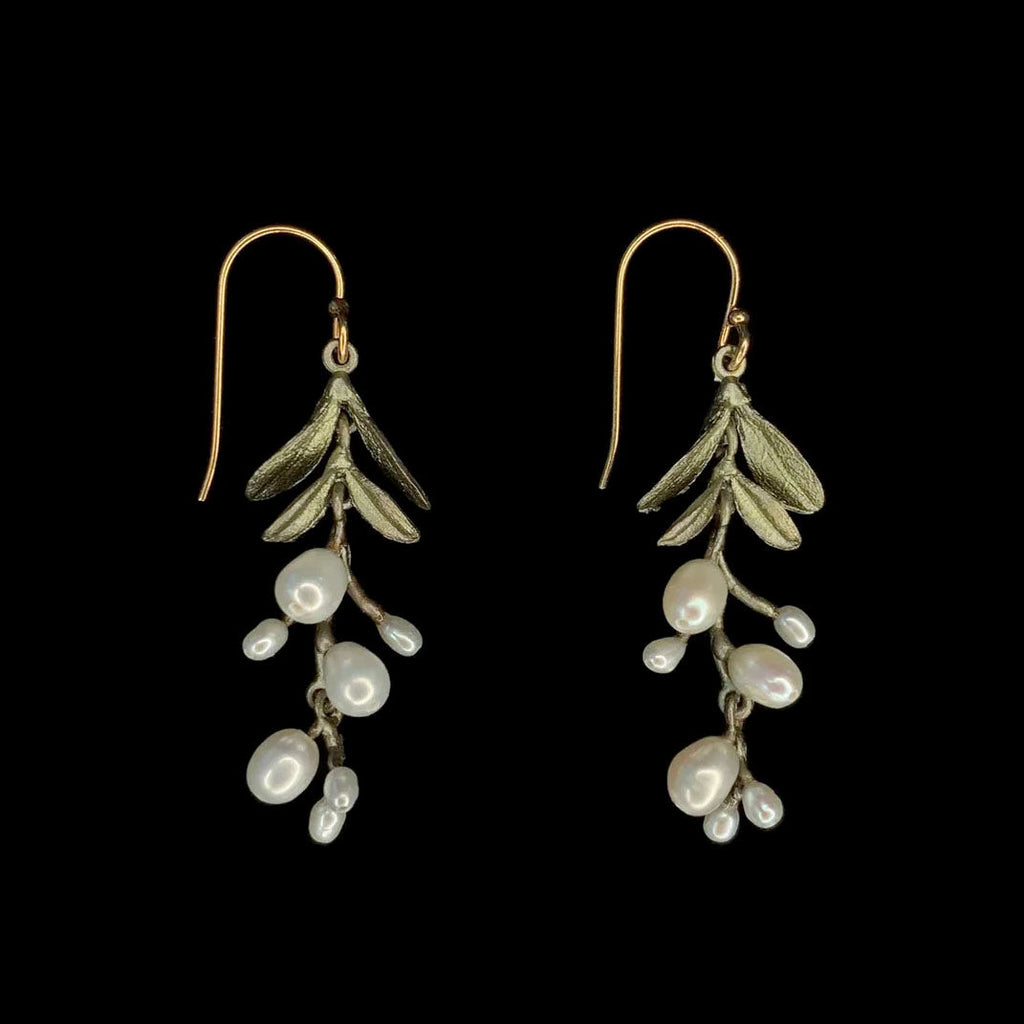 Garden Vine Wire Drop Earrings by Michael Michaud