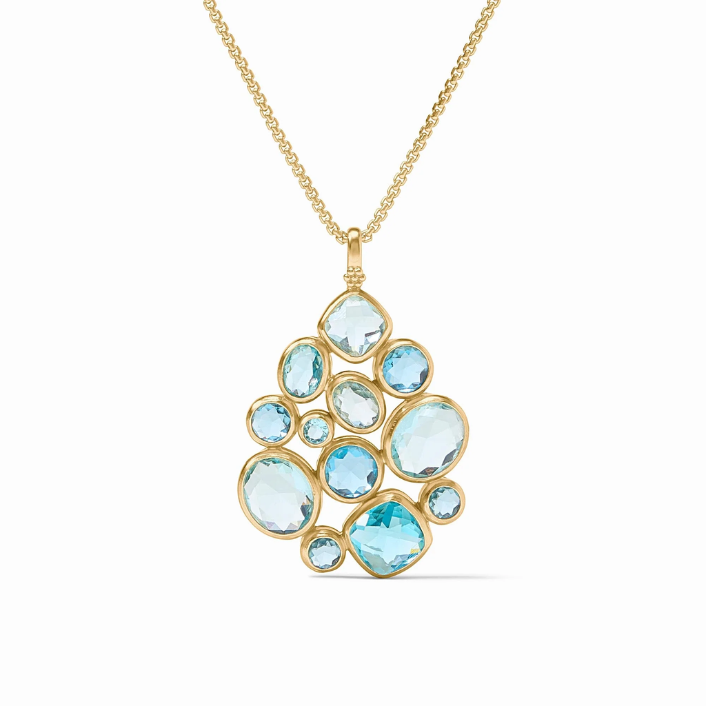 Kaleidoscope Statement Pendant in Bahamian Blue by Julie Vos