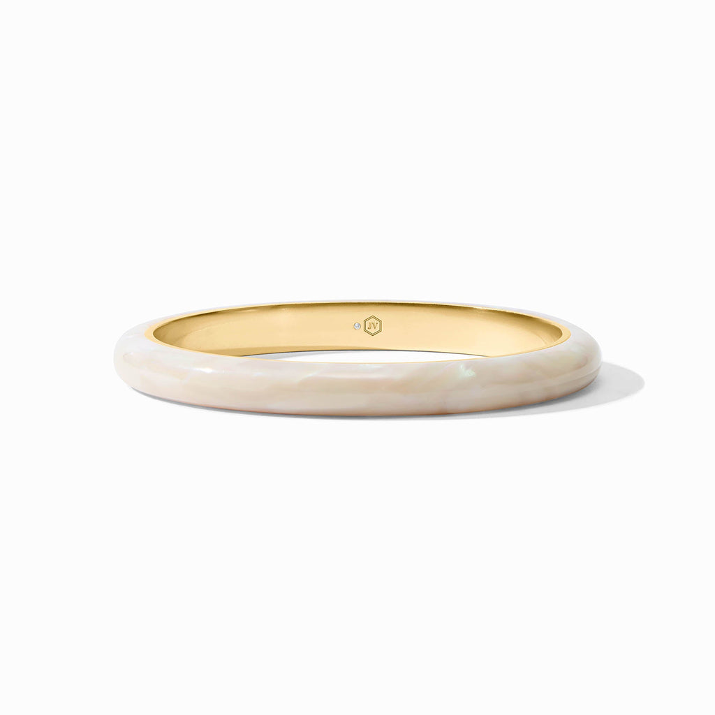 Madison Statement Bangle Bracelet Colette in Alabaster by Julie Vos