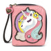 Unicorn Zip-Around Wallet in Pink by Chala