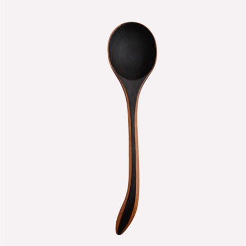 Blackened Left Handed Wide Serving Spoon 12"