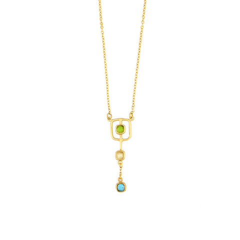 Fragment 16 Inch Adjustable Drop Pendant Necklace by Michael Michaud
