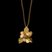 Hydrangea 18 Inch Adjustable Leaf Pendant Necklace by Michael Michaud