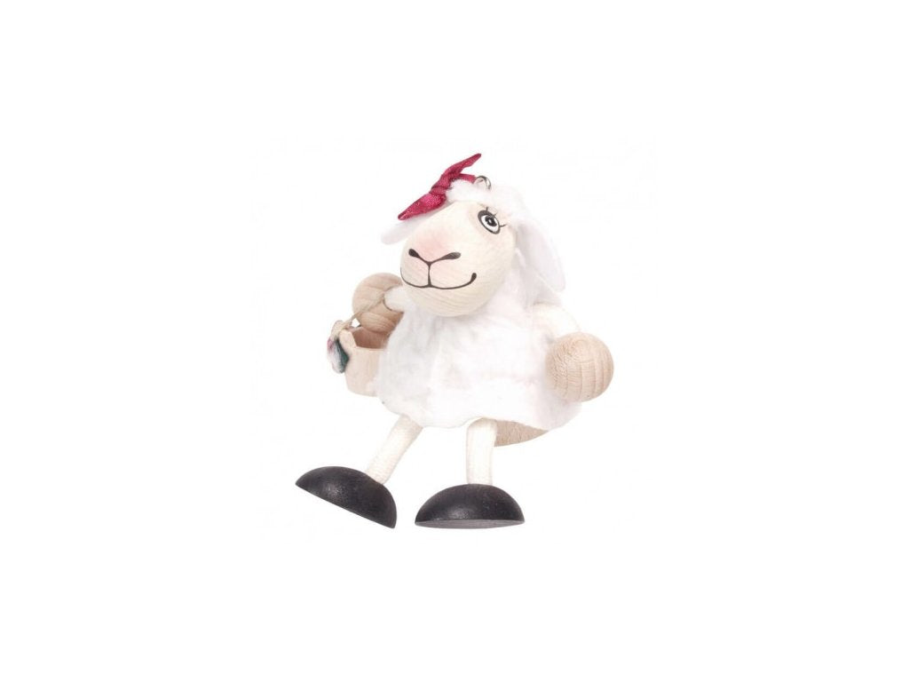 Lambgirl White Handcrafted Wooden Jumpie