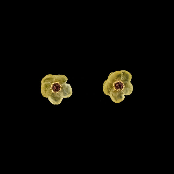 French Bouquet in Yellow Stud Earrings by Michael Michaud
