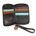 Blue Butterfly Zip-Around Wallet in Blue Stripe by Chala