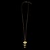 Ginkgo Three Leaf 16 Inch Adjustable Pendant Necklace by Michael Michaud