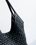 Baez Leather Tote Bag in Black