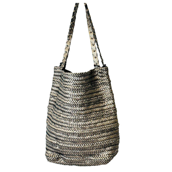Studio Leather Tote in Mineral