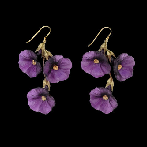 Petunia Large Wire Earrings by Michael Michaud