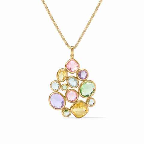 Kaleidoscope Statement Pendant in Multi Stone by Julie Vos