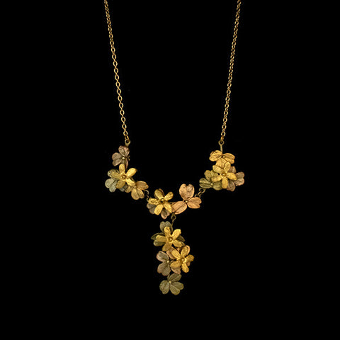 Wood Sorrel 16 Inch Dangle Necklace by Michael Michaud