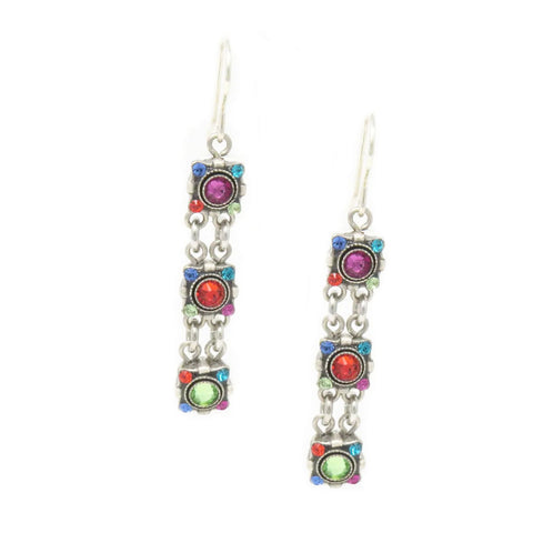 Multi Color Dulce Linear Earrings by Firefly Jewelry