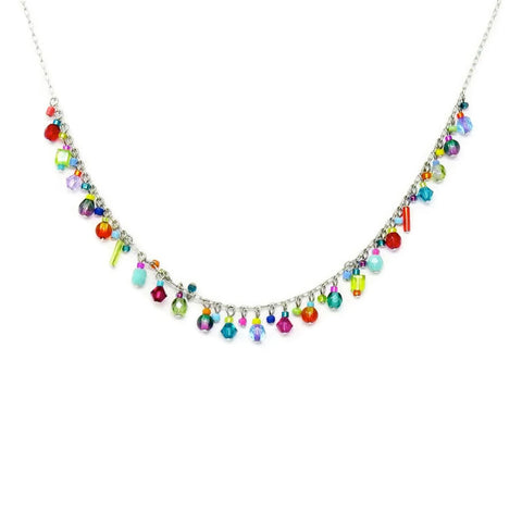 Multi Color Full Delicate Necklace by Firefly Jewelry