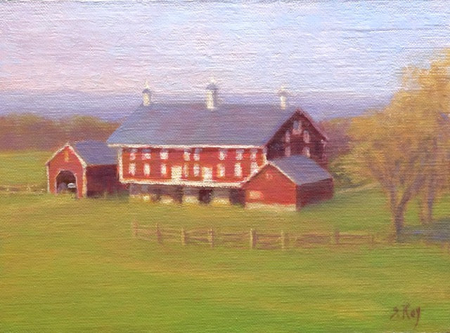 Codori Farm, Gettysburg, Early Spring by Simonne Roy
