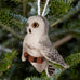 Snowy Owl Wool Ornament