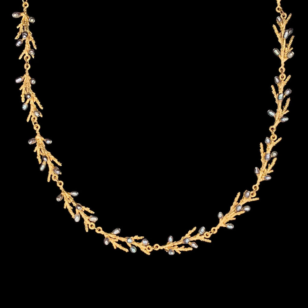 Juniper 16 Inch Adjustable Dainty Statement Necklace by Michael Michaud