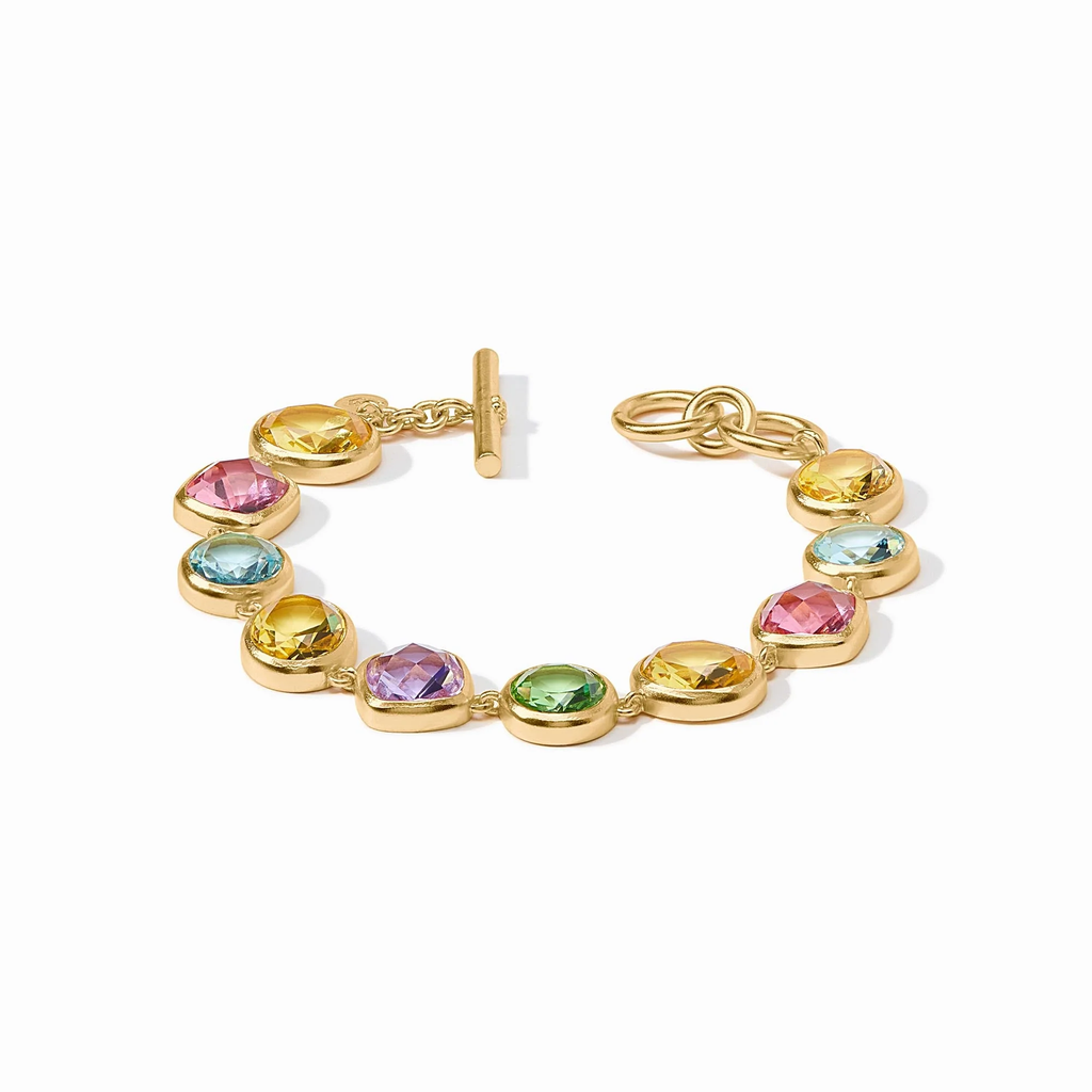Kaleidoscope Tennis Bracelet in Multi Stone by Julie Vos