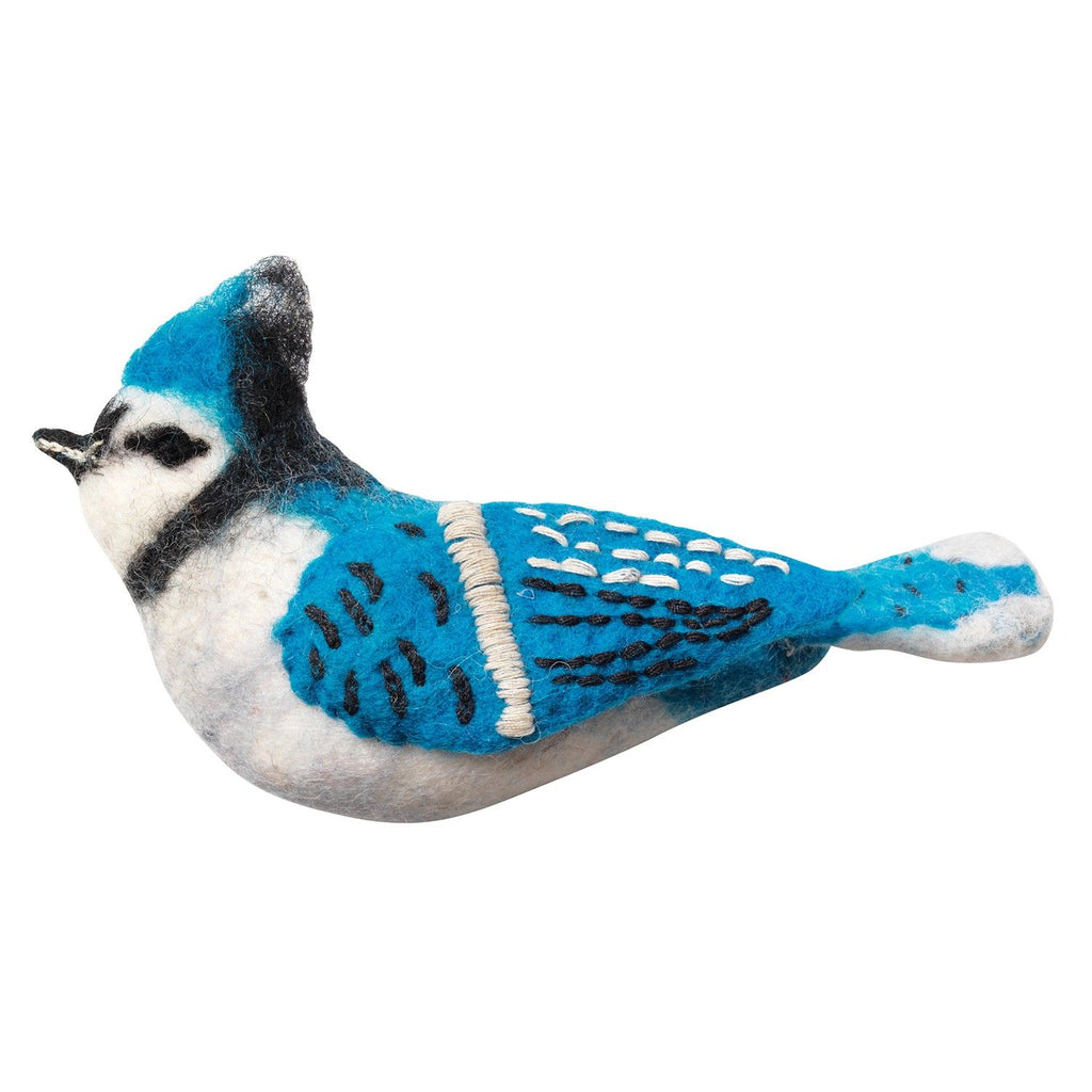 Blue Jay Wool Ornament