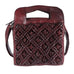 Tess Leather Crossbody in Burgundy