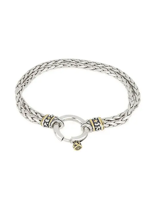 20th Anniversary - Spring Ring Double Strand Foxtail Bracelet by John Medeiros