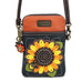 Sunflower Cellphone Crossbody in Navy by Chala