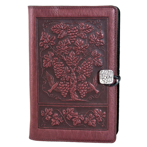 Large Leather Journal - Grapevine in Wine