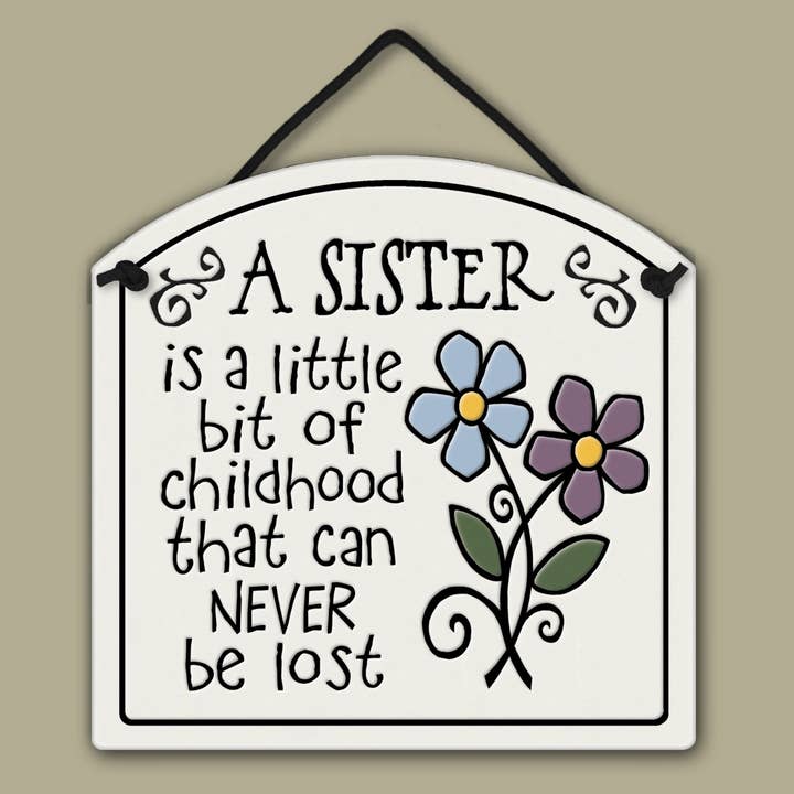 A Sister Is Wall Art Small Arch Ceramic Tile