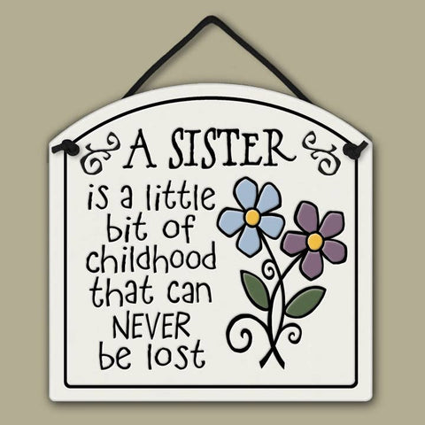 A Sister Is Wall Art Small Arch Ceramic Tile