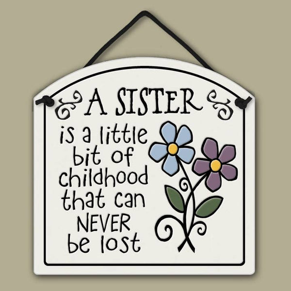 A Sister Is Wall Art Small Arch Ceramic Tile