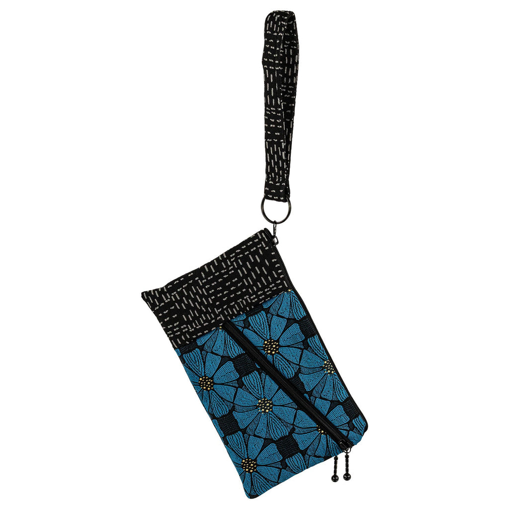 Maruca Beetle Wristlet in Cosmos Azure