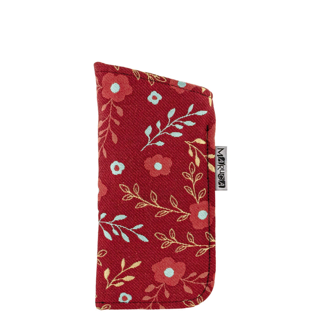 Maruca Eye Glass Case in Floral Red