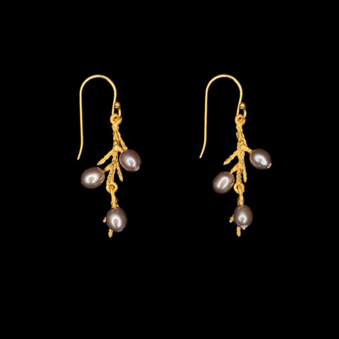 Juniper Dainty Wire Drop Earrings by Michael Michaud