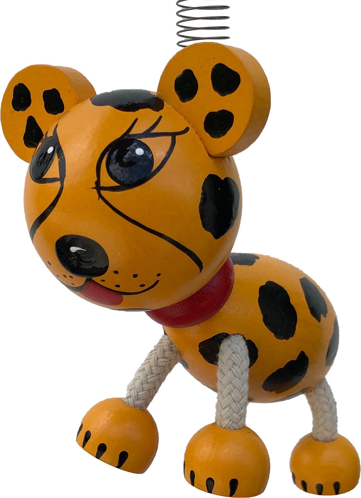 Cheetah Facing Down Handcrafted Wooden Jumpie