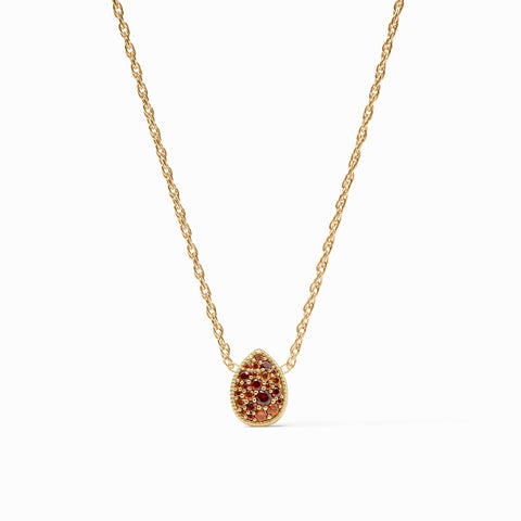 Pave Teardrop Delicate Necklace in Garnet by Julie Vos