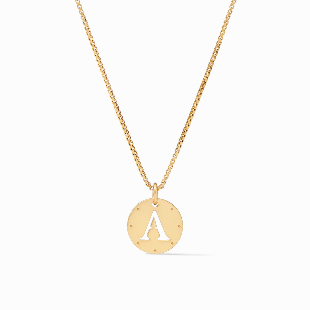 Monogram Delicate Letter A Necklace by Julie Vos