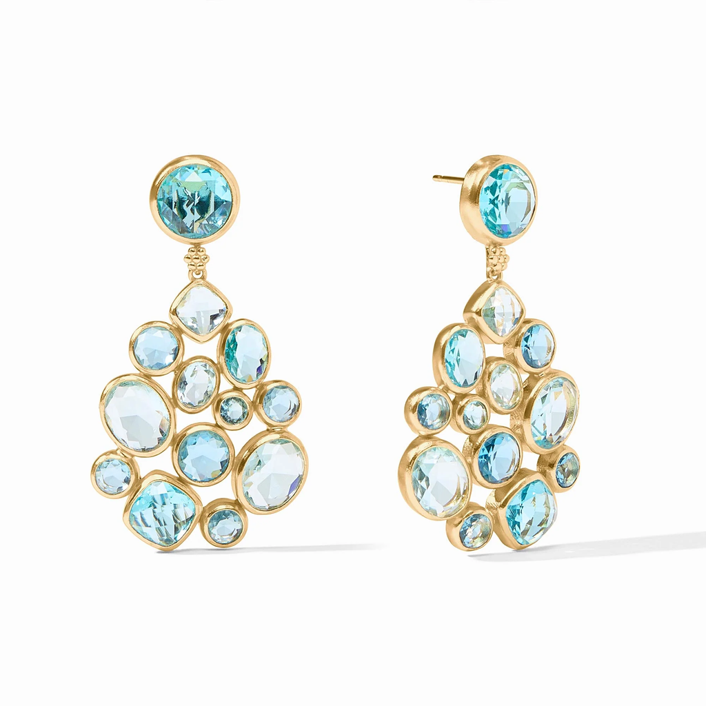 Kaleidoscope Statement Earring in Bahamian Blue by Julie Vos