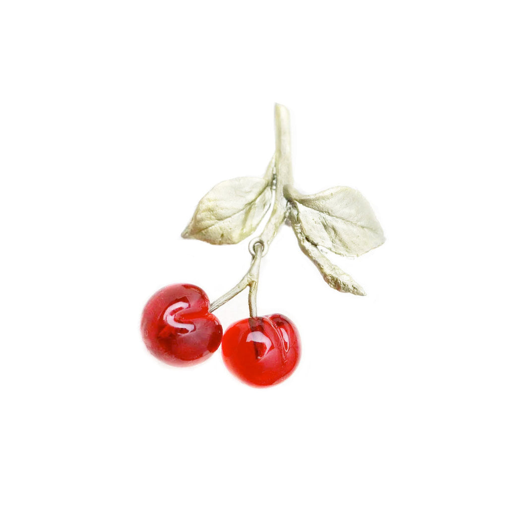 Morello Cherry Lapel Pin by Michael Michaud