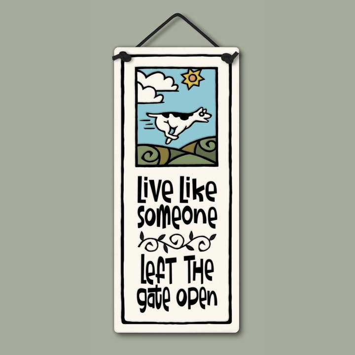 Live Like Wall Art Small Tall Ceramic Tile
